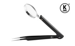 K-Pro Pince à épiler avec loupe