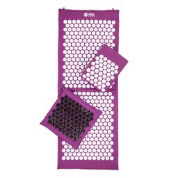 bodhi Vital acupressuur DELUXE set XL aubergine, mat, kussen, SOFT deurmat &amp; tas