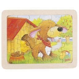 Goki Houten Puzzels Dieren, set van 6