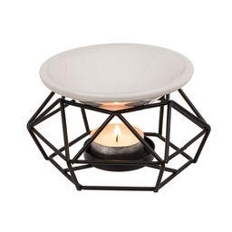 Out of the Blue keramische schaal op metalen standaard