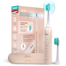 Silodent Sonic brosse à dents sonique Champagne avec poils antiseptiques et 5 programmes