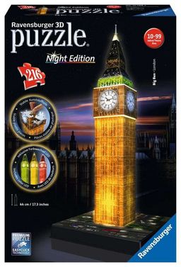 Ravensburger 3D Puzzel - Big Ben Night Edition