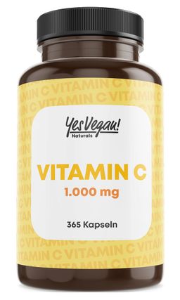 Vitamine C 1000 (365 gélules = réserve annuelle) Gélules de vitamine C hautement dosées