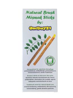 Bâtonnet de brosse à dents en miswak siwak OneBuy24, aux Minéraux naturels et Cristaux de Gypse