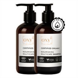 OXY8 Natural Cosmetics NOURISHING MULTICARE SHAMPOO – lot de 2 cheveux forts & cuir chevelu apaisé