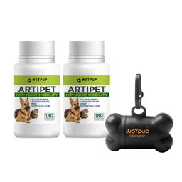 LA.GA Voordeelpakket 2x ArtiPet Gewrichten Voorraadpack + Poepzakhouder