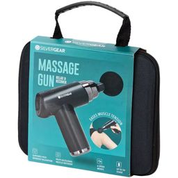 Silvergear Massage Gun Pro - Pistolet de massage avec 6 vitesses et 4 embouts