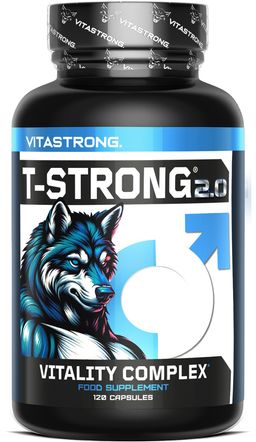 Vitastrong T-Strong 2.0 - 120 capsules, soutien du métabolisme énergétique et de la vitalité