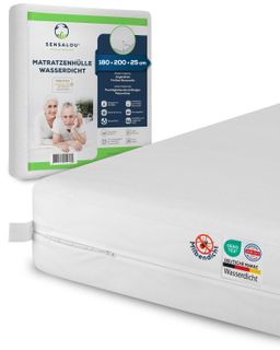 Sensalou Housse de matelas imperméable avec fermeture