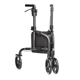 Helavo 3 wiel rollator opvouwbaar ultralicht aluminium met mandje en tas 5,5kg