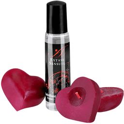 Extase Sensual - Zijdezachte massageolie met kaars