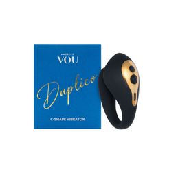 AMORELIE VOU »Duplico« C-vorm koppelse vibrator