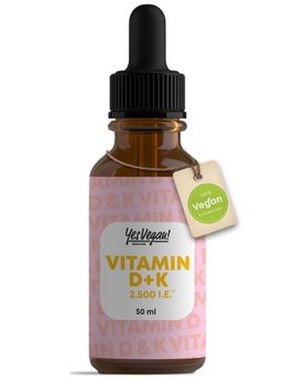 Vitamine D3 K2 Druppels (2500 IE per druppel voor 500 dagen) Hooggedoseerde vitamine D druppels