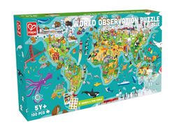 Puzzle et jeu Hape 2-en-1 autour du monde
