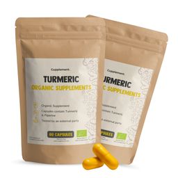 Cupplement® - Gélules d'extrait de curcumine à 95 % 500 mg - Pack combiné