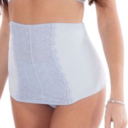 MYSANITY® Postnatale buikband met geborduurd tule, lichtblauw