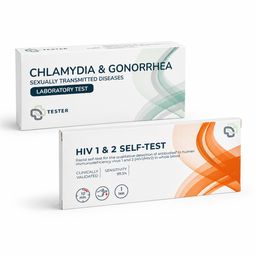 Test Chlamydia, Gonorrhée & VIH (femme) - analyse en laboratoire - The Tester