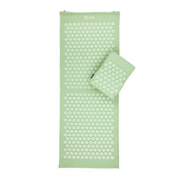 bodhi Vitale acupressuur SET XL pastelgroen: acupressuurmat met kussen en tas