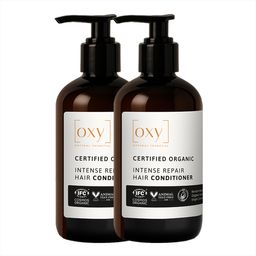 OXY8 Natural Cosmetics INTENSE REPAIR HAIR CONDITIONER – lot de 2 après-shampooings réparateurs