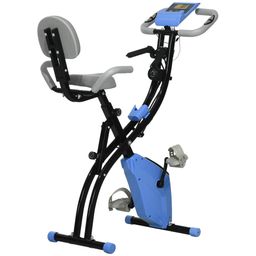 HOMCOM Vélo d'exercice pliable, 8 niveaux de résistance magnétique