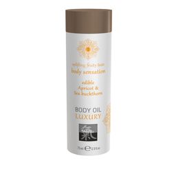 Shiatsu - huile de massage pour le corps avec un parfum aromatique au goût d'abricot et d'argousier