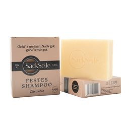 SackSeife ZitrusZar | Vaste shampoo | Handgemaakt, veganistisch & verfrissend