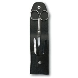 DREITURM Solingen  Manicure Case – Premium Solingen Leren Case - Zwart