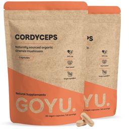 GOYU® - Gélules de Cordyceps 500 mg Bio - Pack duo