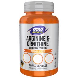 Now Foods Arginine 500 mg & Ornithine 250 mg