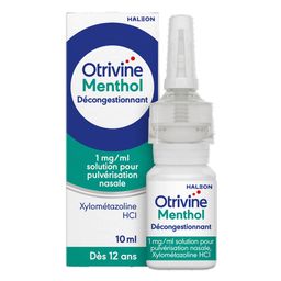 Otrivine Menthol Décongestionnant 1 mg/ml Solution pour Pulvérisation Nasale