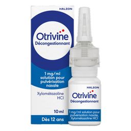 Otrivine Décongestionnant 1 mg/ml Solution pour Pulvérisation Nasale