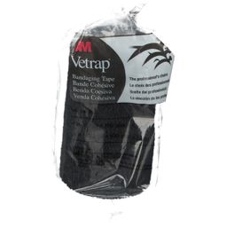 3M Vetrap Elastisch Zelfkevend Rekverband Zwart 10cm x 4,50m 1410 BK