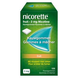 Nicorette® Fruit Kauwgom 2mg Nicotine | Stoppen met Roken