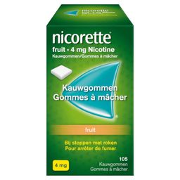 Nicorette® Fruit Kauwgom 4mg Nicotine | Stoppen met Roken