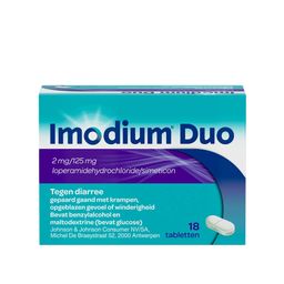 Imodium® Duo | Hulp bij diarree gepaard met buikkrampen, opgeblazen gevoel en winderigheid