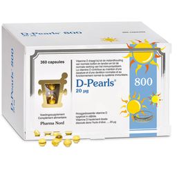 Pharma Nord D-Pearls 800 | vitamine D | Immunité + Os & dents