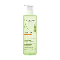 A-Derma Exomega Control Gel Lavant Emollient 2 en 1 anti-grattage | Peau sèche tendance atopique
