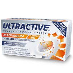 Ultractive® Magnesium + Vitamine B6 + 10 Tabletten GRATIS