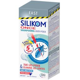 Silikom Once Shampooing | Anti-Poux et Lentes | Peigne à Poux Gratuit