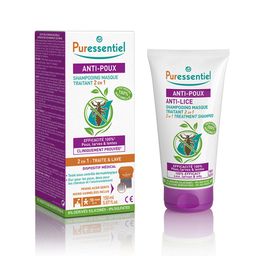 Puressentiel Anti-Poux Shampooing Traitant 2-en-1 avec Peigne