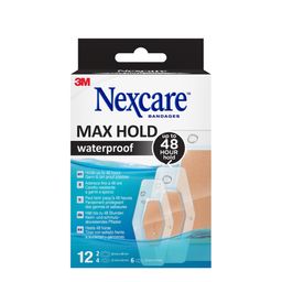 Nexcare™ Max Hold Waterbestendige Pleisters | Douchepleisters | Tot 48 uur volledige bescherming | Ademend | 3 maten
