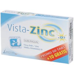 Vista-Zinc + D3 50 + 10 Comprimés GRATUIT