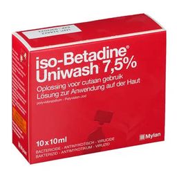 Iso-Betadine Uniwash 7,5% | Ontsmettende zeep en shampoo | Wonden, bacteriën en schimmels (voetschimmel)