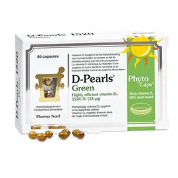 Pharma Nord D-Pearls Green 1520 | vitamine D | Immunité + Os & dents