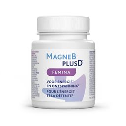 MagneBplusD® Femina | Energie & Ontspanning | Magnesium, Vitamine D, Vitamines B, zink en Selenium