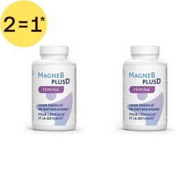 MagneBplusD® Femina | Energie & Ontspanning | Magnesium, Vitamine D, Vitamines B, zink en Selenium | 2=1*