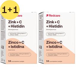 Redcare Zinc + C + Histidine | 1+1 GRATUIT
