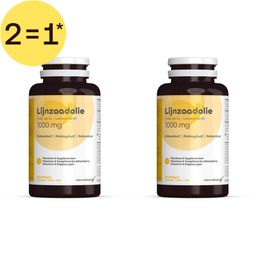Natural Energy Lijnzaadolie | 1000 mg lijnzaadolie | 2=1*