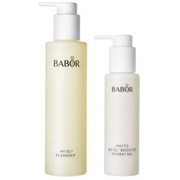 BABOR HY-OL Cleanser & Phyto HY-ÖL Booster Set Hydratant + CADEAU: 1 Babor HY-OL Cleanser & Phyto HY-OL Booster Hydrating Set