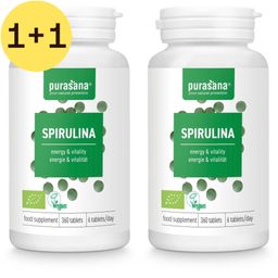 Purasana® Spirulina Bio 500 mg | 1+1 GRATIS